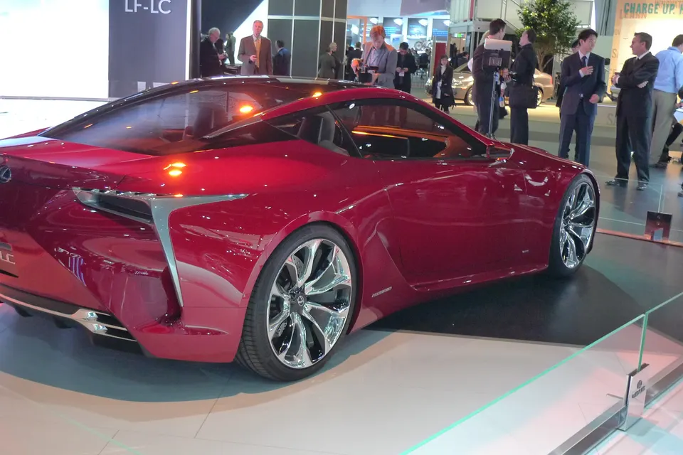Lexus LF-LC concept coupé at the 2012 Detroit motor show