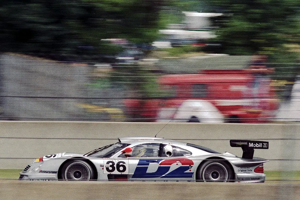 Mercedes-Benz CLK LM competition car at the 1998 Le Mans race