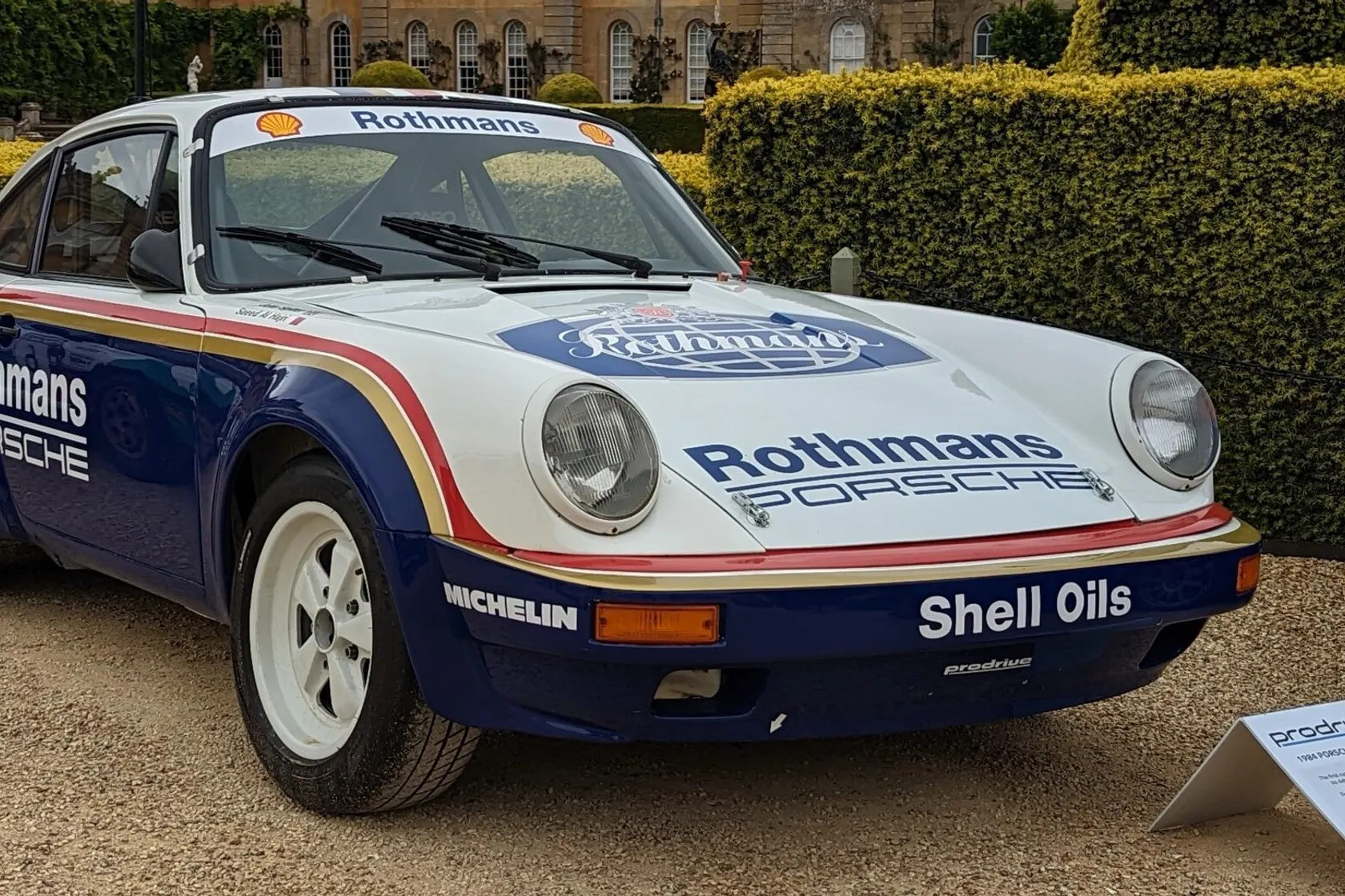 White Porsche 911 SC RS, front three-quarter view