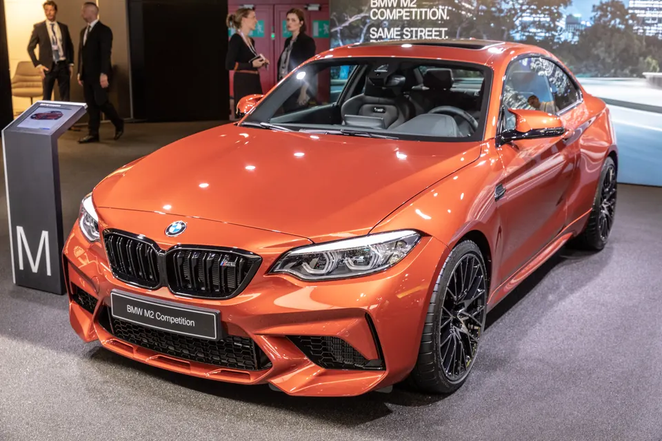 BMW M2 Competition F87 displayed at the Geneva motor show