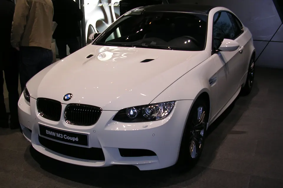 BMW M3 E92 coupé on display at BMW Welt