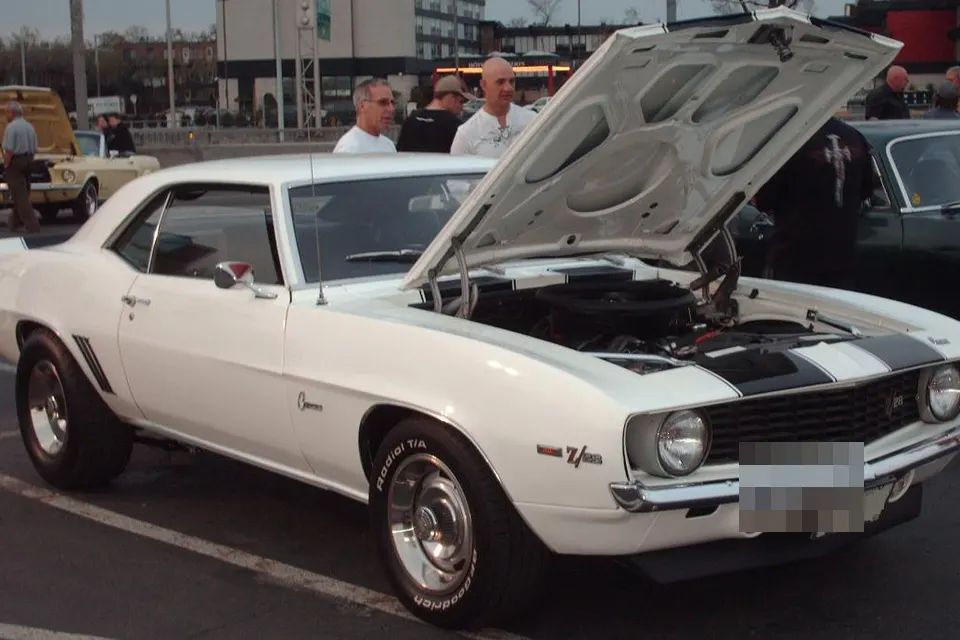 First-generation Chevrolet Camaro Z/28 in front three-quarter view