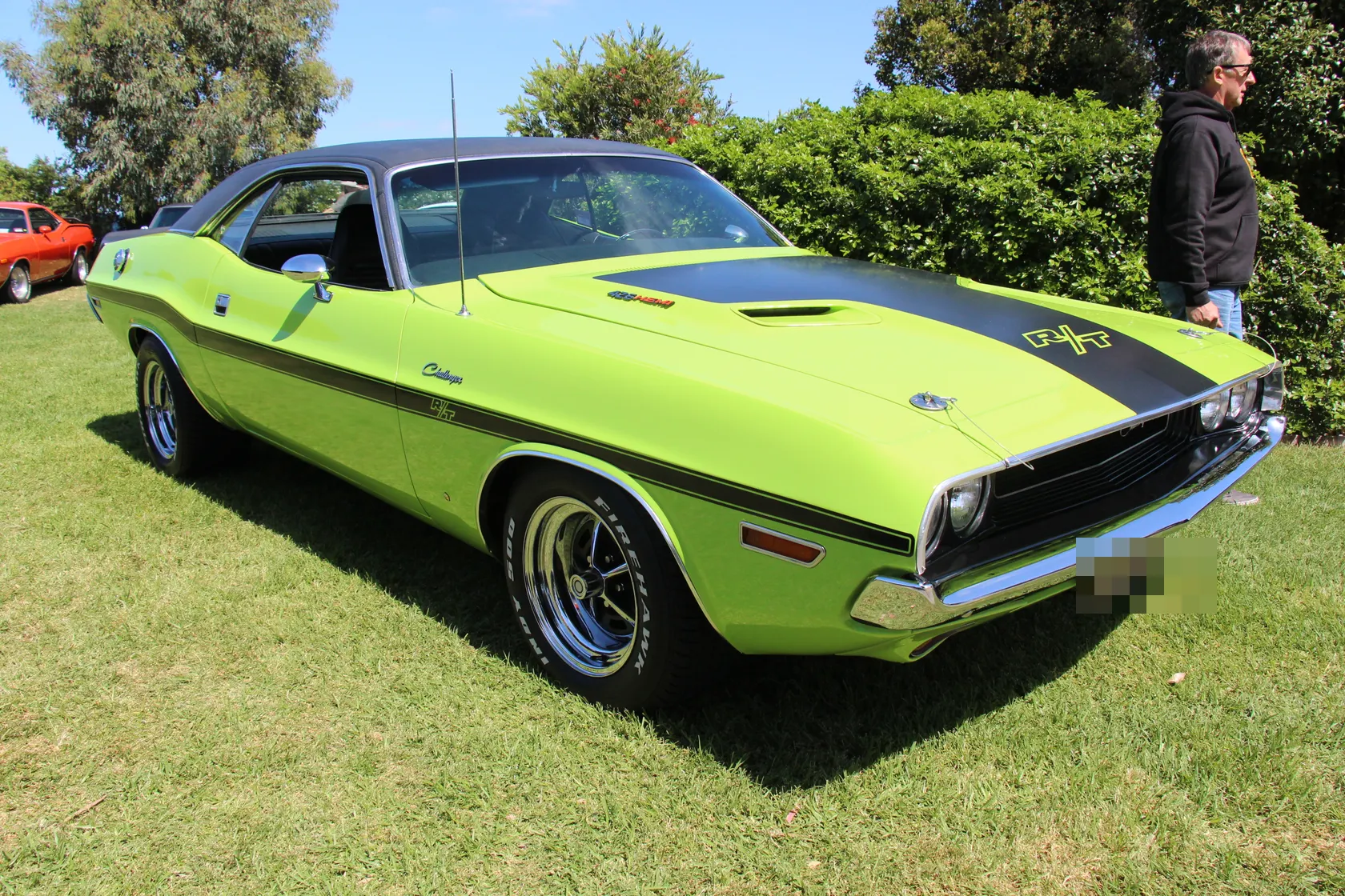 1970 Dodge Challenger R/T 426 HEMI hardtop in front three-quarter view
