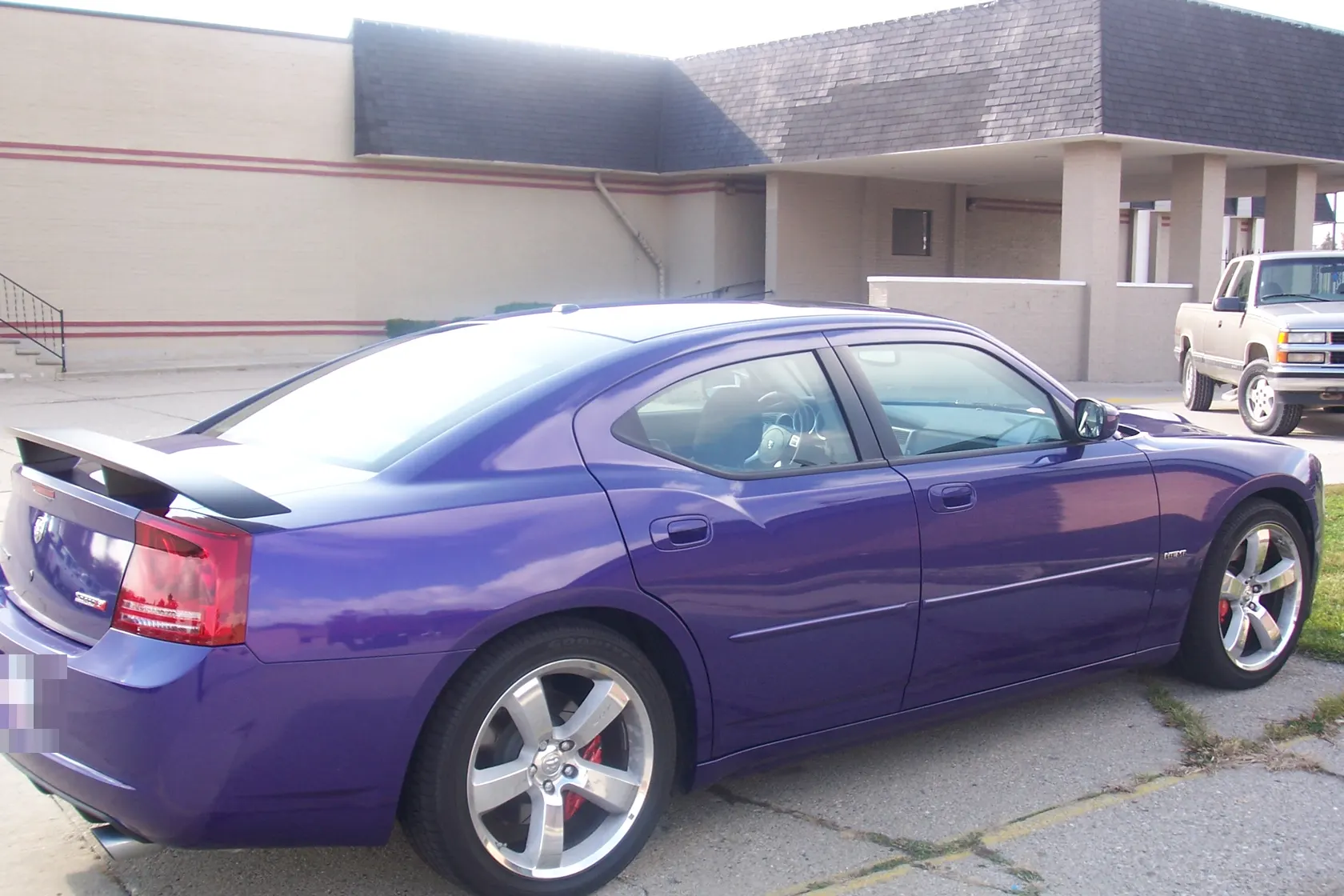 First-generation LX Dodge Charger SRT8 in side-front view