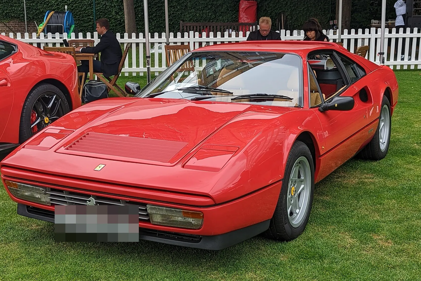 Red 1986 Ferrari 328 GTB, front three-quarter view