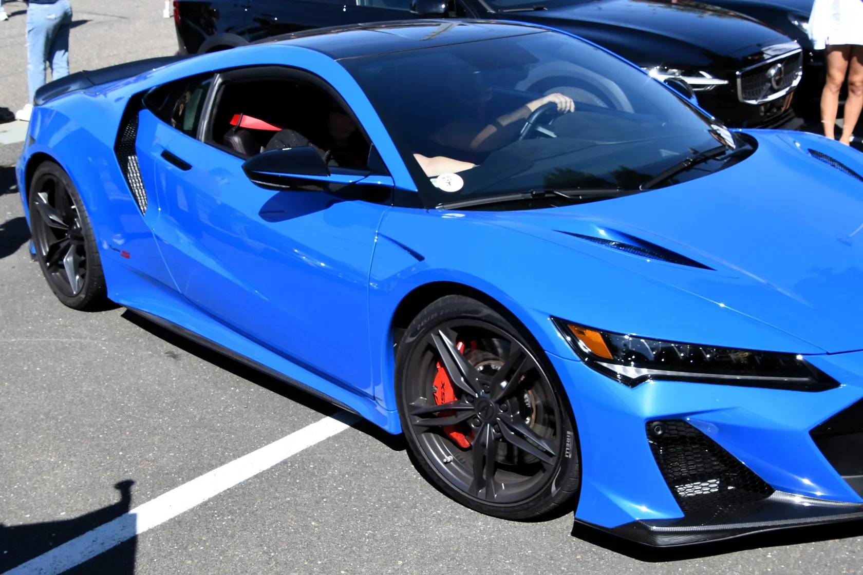 White Acura-badged NSX Type S NC1 in front three-quarter view