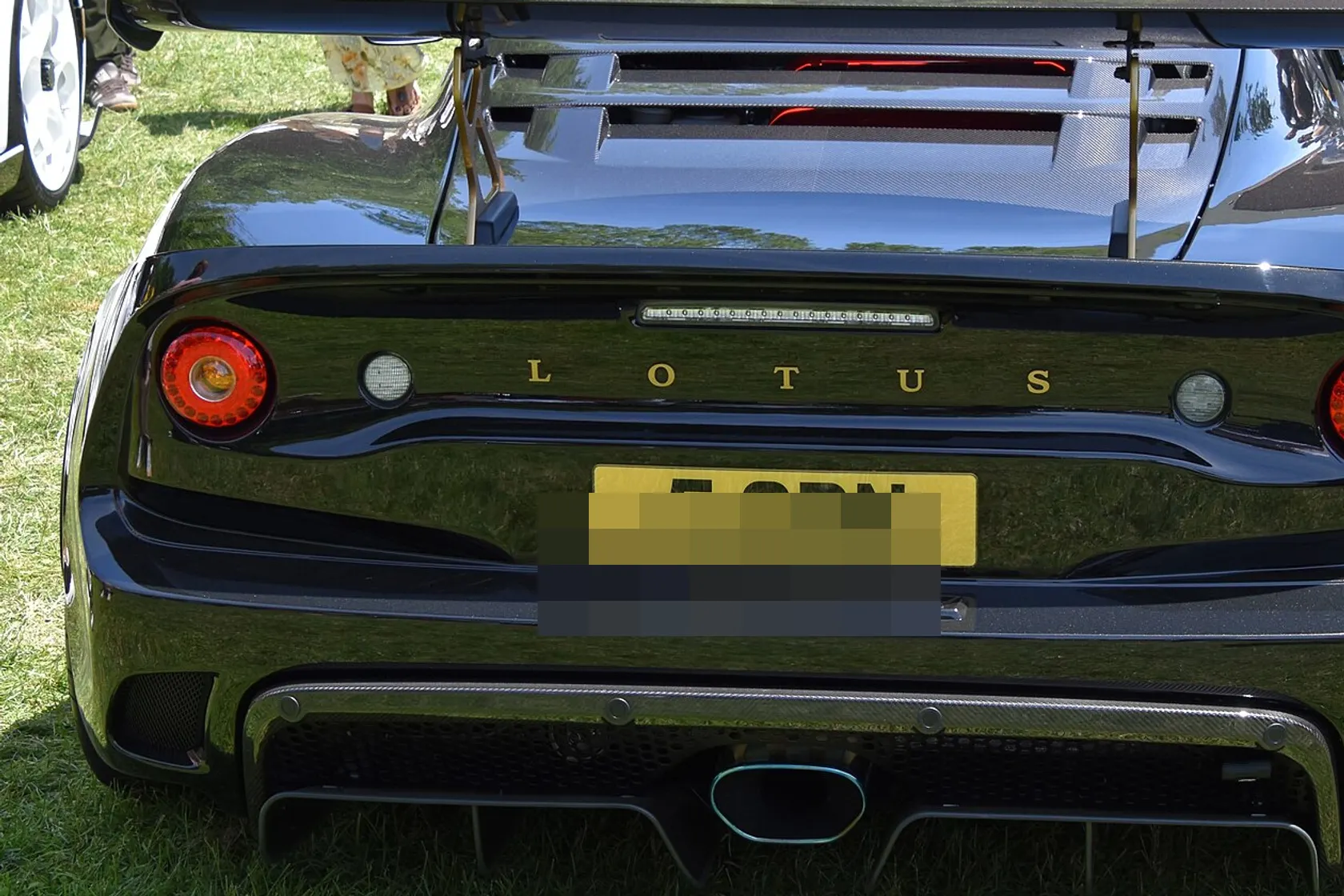 Lotus Exige Cup 430 Type 111 in rear three-quarter view