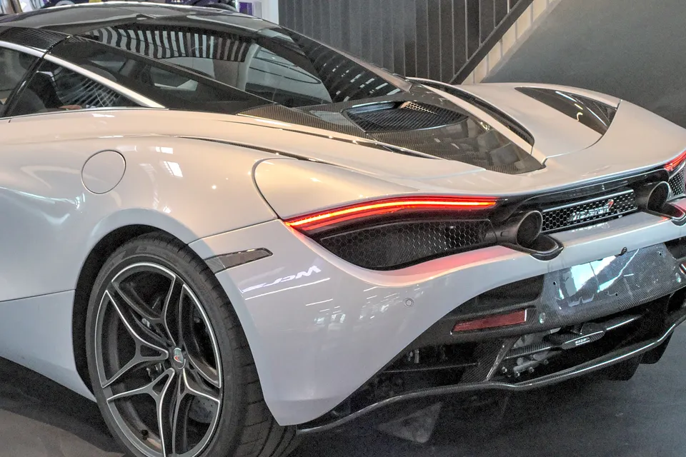McLaren 720S Coupe in front three-quarter museum view
