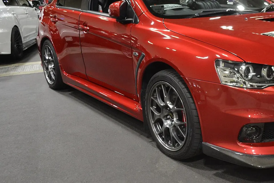 Mitsubishi Lancer Evolution Final Edition CZ4A in front three-quarter view