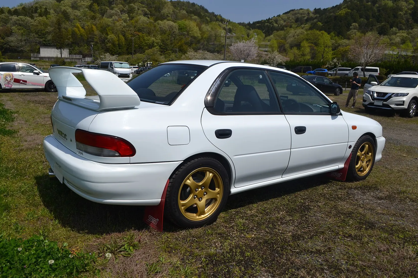 Subaru Impreza WRX Type RA STI Version V four-door in side view