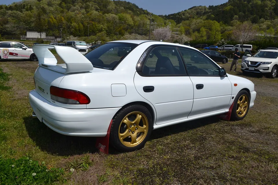 Subaru Impreza WRX Type RA STI Version V four-door in side view