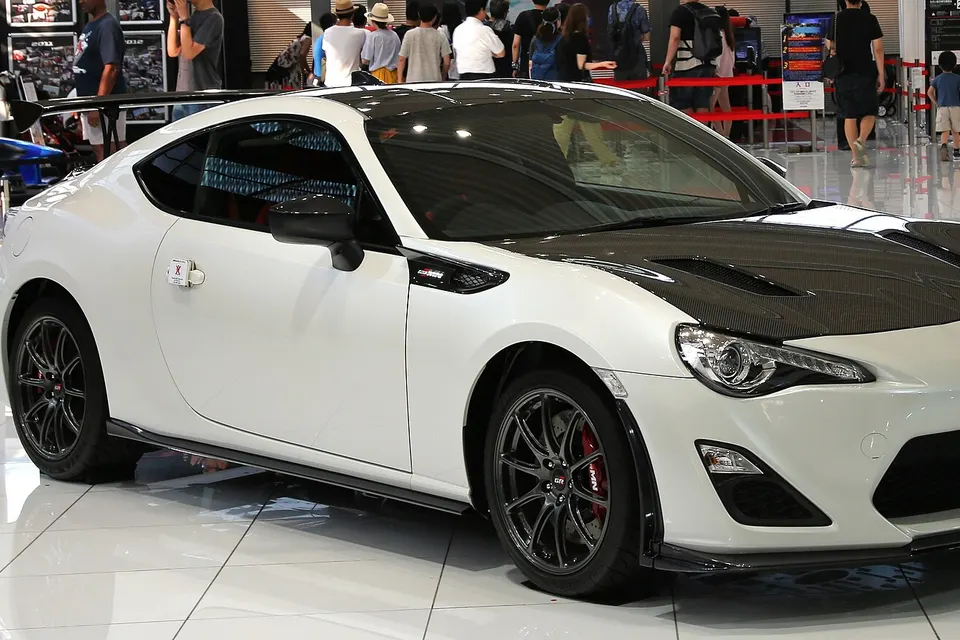 White Toyota 86 GRMN shown from the front three-quarter view